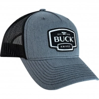 Бейсболка Buck Gray Logo Patch Cap, серо-черная купить в Оренбурге