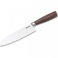 Кухонный нож Boker Core Santoku, сталь X50CrMoV15, рукоять орех купить в Оренбурге