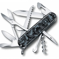 Нож перочинный Victorinox Huntsman 1.3713.942,91 мм, 15 функций, морской камуфляж купить в Оренбурге