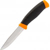 Нож с фиксированным лезвием Morakniv Companion Orange, сталь Sandvik 12C27, рукоять резина/пластик, оранжевый купить в Оренбурге