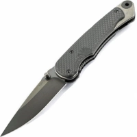 Нож складной Spartan Blades Akribis Meteorite Grey, сталь CPM-S35VN, рукоять титан/карбон купить в Оренбурге