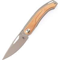 Складной нож Kizer Apus, сталь CPM S35VN, рукоять титан/ Bronze Carbon купить в Оренбурге