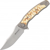 Складной нож Maxace Halictus Mokume, сталь M390, рукоять Mokume/Titanium купить в Оренбурге