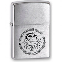 Зажигалка ZIPPO Горилла, латунь с покрытием Brushed Chrome, серебристый, матовая, 36х12×56 мм купить в Оренбурге