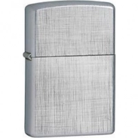 Зажигалка ZIPPO Linen Weave с покрытием Brushed Chrome, латунь/сталь, серебристая, матовая, 36x12x56 мм купить в Оренбурге