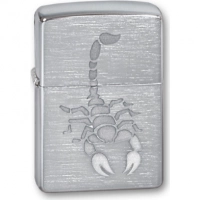 Зажигалка ZIPPO Scorpion Brushed Chrome, латунь с никеле-хром.покрыт., серебр., матов., 36х56х12 мм купить в Оренбурге