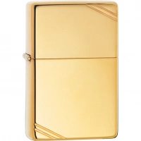 Зажигалка ZIPPO Vintage™ с покрытием High Polish Brass купить в Оренбурге